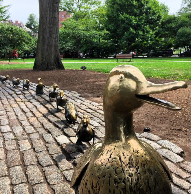 Make Way for Ducklings Statue